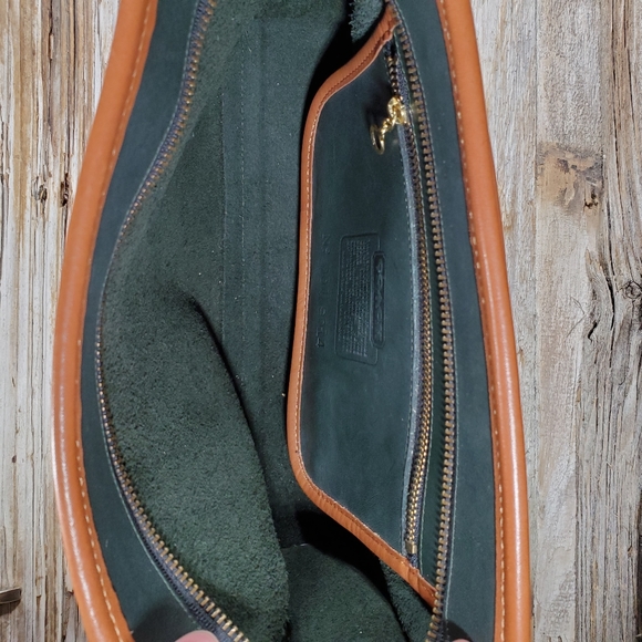 COACH Natural Full Grain Leather Crossbody Bag - Picture 7 of 13